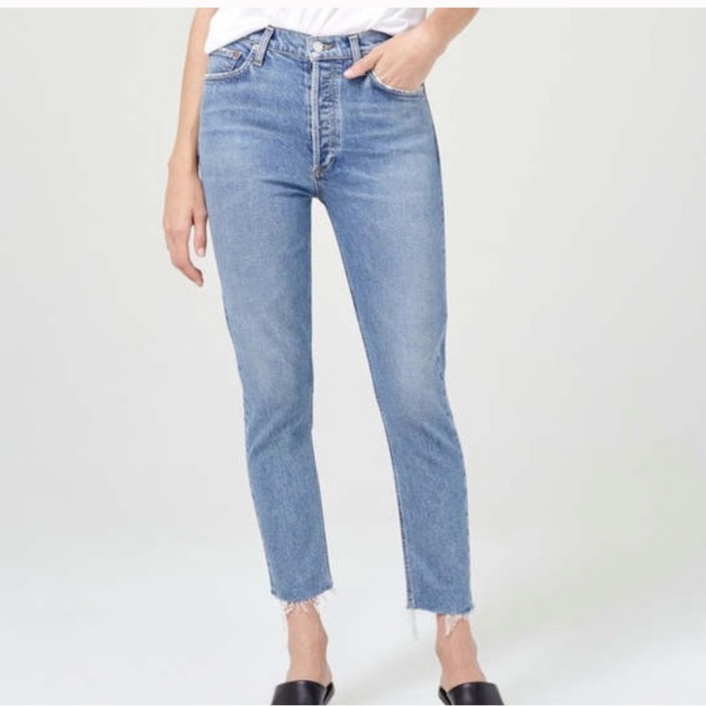 AGOLDE jeans Nico High Rise Slim Raw Hem style A093D-1255, size 25